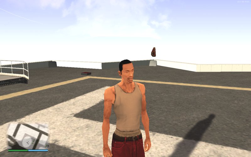 GTA San Andreas CJ White player.img Mod  GTAinside.com